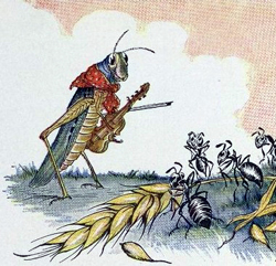 Aesops Ant and the Grasshopper